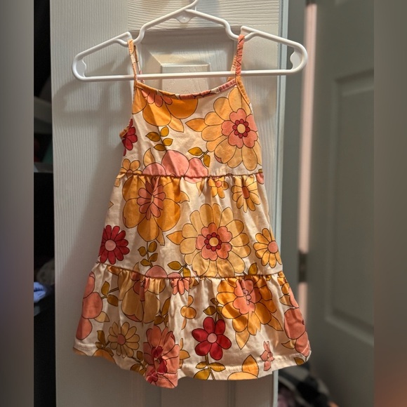 The Children's Place Orange and Yellow Tiered Ruffled Sundress - Picture 1 of 2